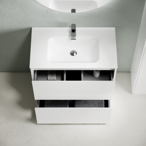 Тумба под раковину Sancos Libra Floor LB80FW 79х45х84 напольная цвет белый - фото 5